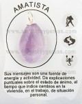 Colgante de amatista y plata de ley (925)